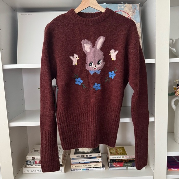 ZARA x HARRY LAMBERT Rabbit Intarsia Sweater - Picture 4 of 7